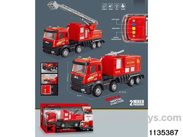 1:16 inertia fire truck