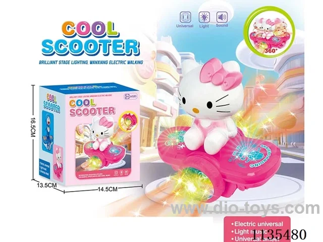 B/O Rotating KT Cat Scooter