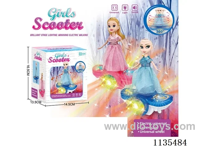 B/O Rotating Princess Scooter