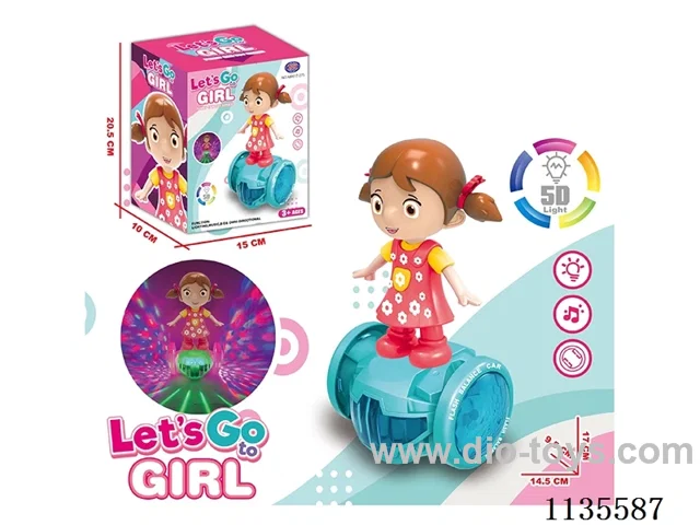 B/O universal 5D lights music girl