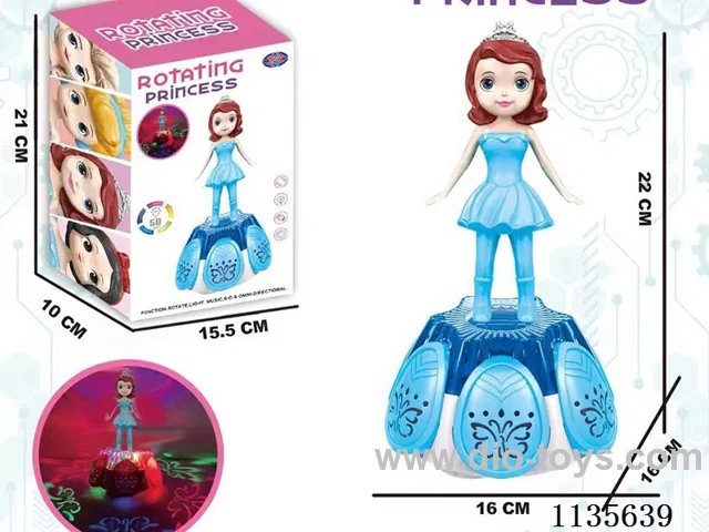 B/O 5D Lifting and Rotating Universal Lighting Music Princess