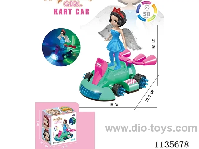 Motorised rotating light gimbal princess