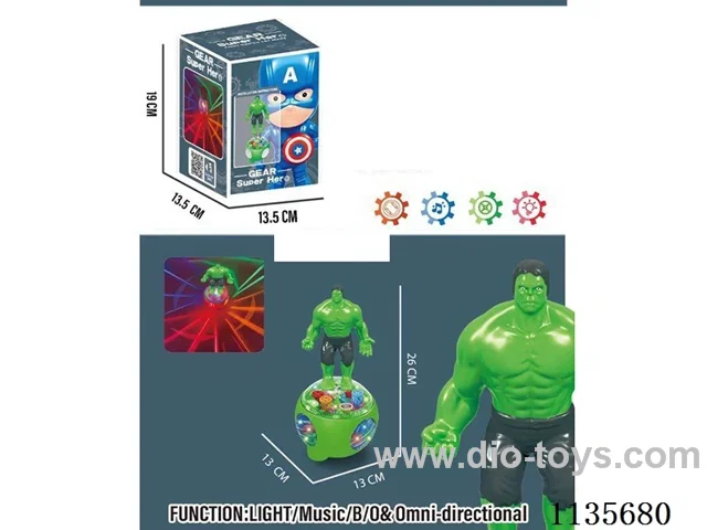 Transparent Gear B/O Avengers with Lights Music