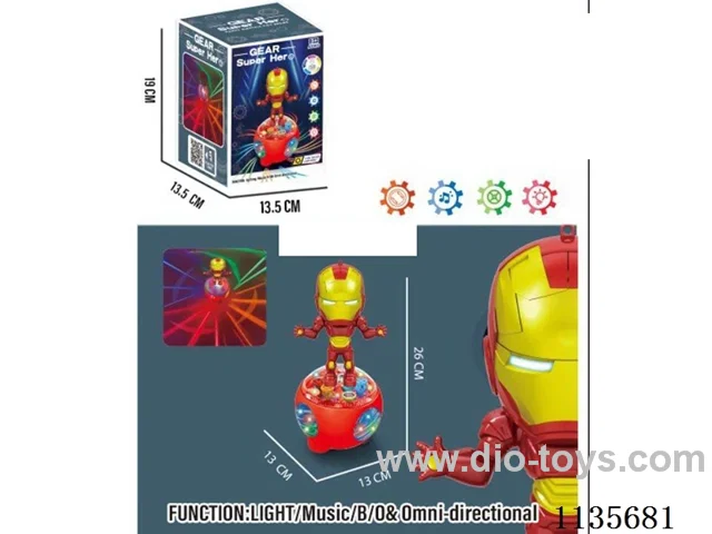 Transparent Gears B/O Avengers with Lights Music