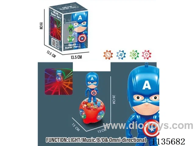 Transparent Gears B/O Avengers with Lights Music