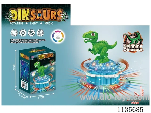 B/O Lights Music Rotating Lifting Dinosaur