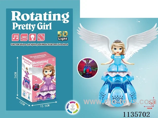 B/O Princess with Lights Music Rotating Lift Princess