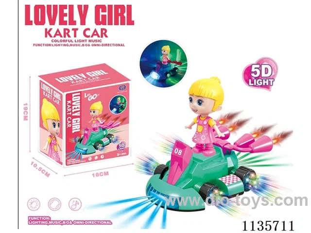 B/O universal girl kart with light music