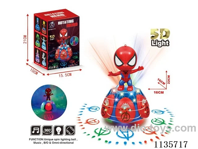 B/O rotary lift Spider-Man with light music