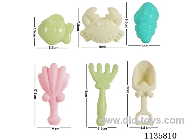 6PCS beach toys