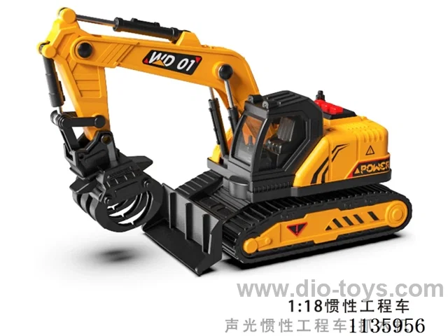 Sound and light inertia construction vehicle-grabber