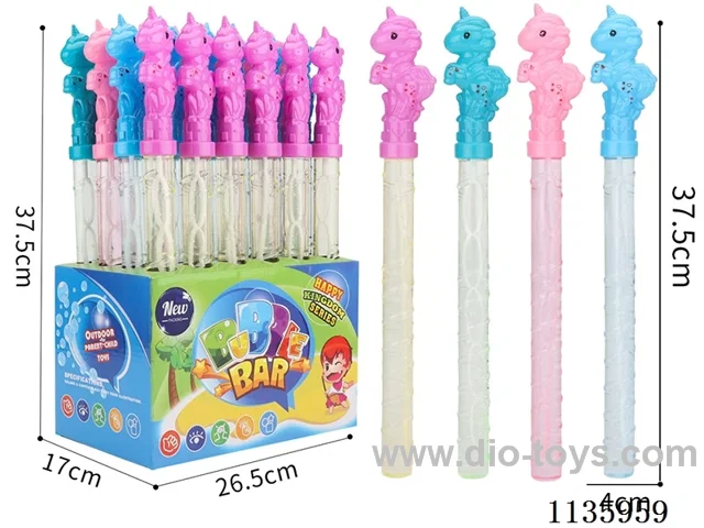 Unicorn Bubble Wand (4 colours)