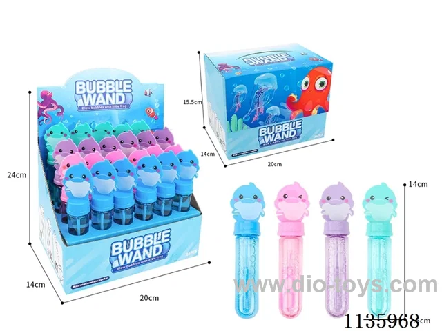 Dolphin Bubble Wand (4 colours)