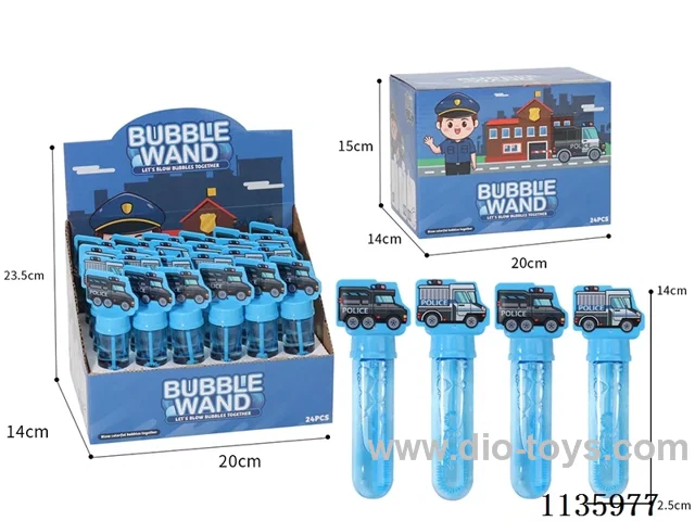 Police car bubble wands (1 colour 4 models)