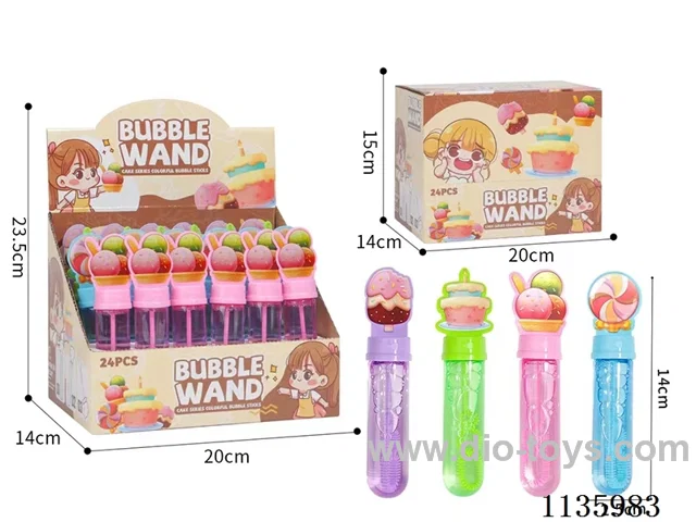 Dessert Bubble Wand (4 colours, 4 models)