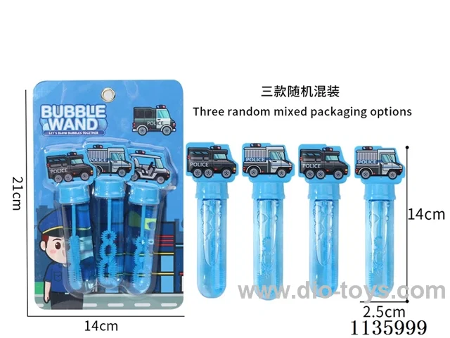 Police car bubble wands (1 colour 3 models)