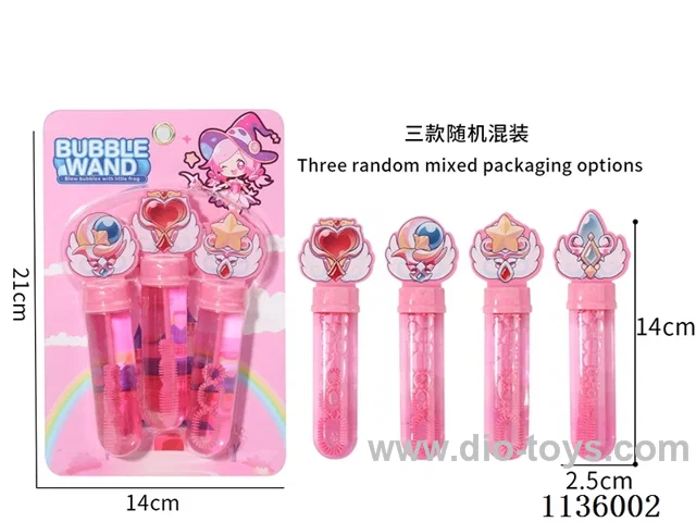 Fairy stick bubble wands (1 colour 3 models)