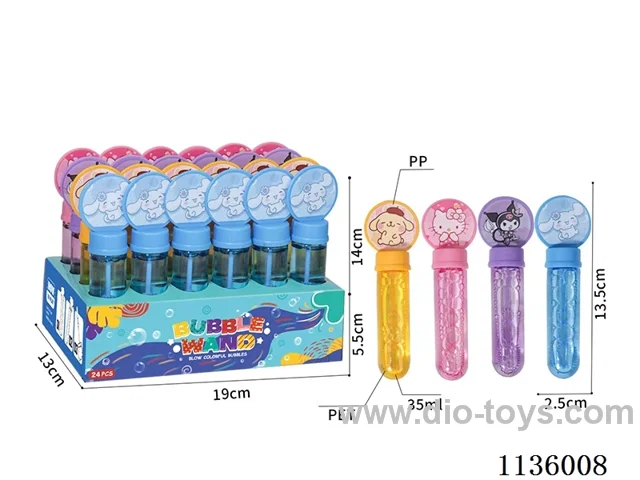 Sanrio bubble wands (4 colours, 4 models)