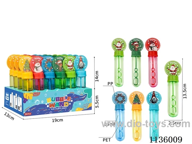 Christmas Bubble Wand (6 models, 6 colours)