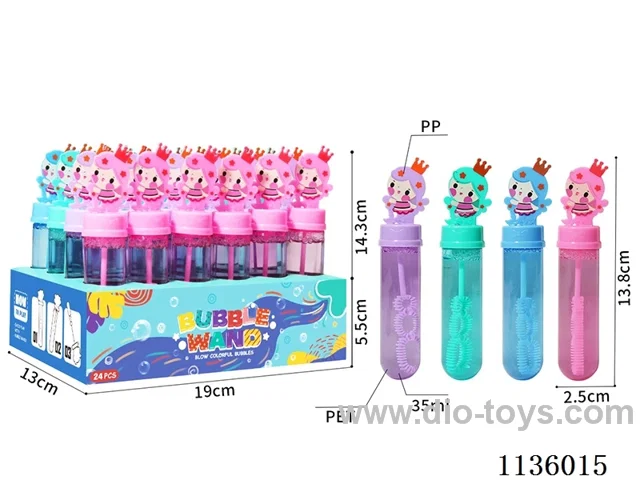 Mermaid Bubble Wand (4 colours)
