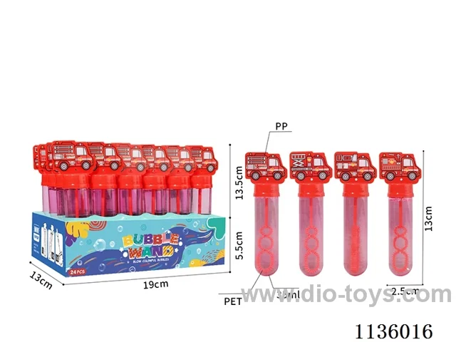 Fire engine bubble wands (1 colour 4 models)