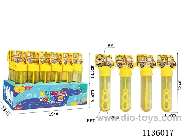 Engineering vehicle bubble wands (1 colour 4 models)