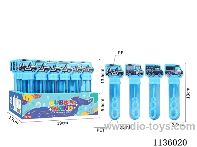 Police car bubble wands (1 colour 4 models)