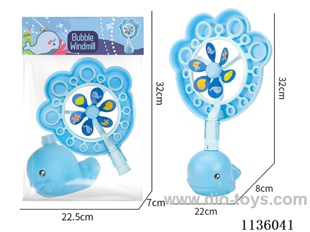 Whale Pinwheel Bubbles (1 colour)