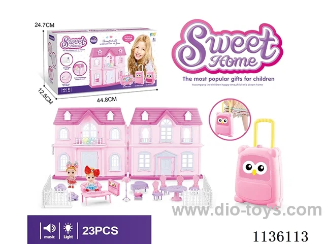 Villa Storage Box Princess Misty with Fence Furniture (Lights Music)