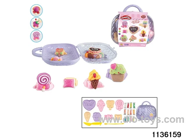 Colorful clay toys