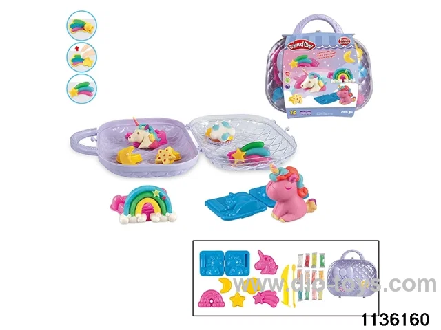 Colorful clay toys