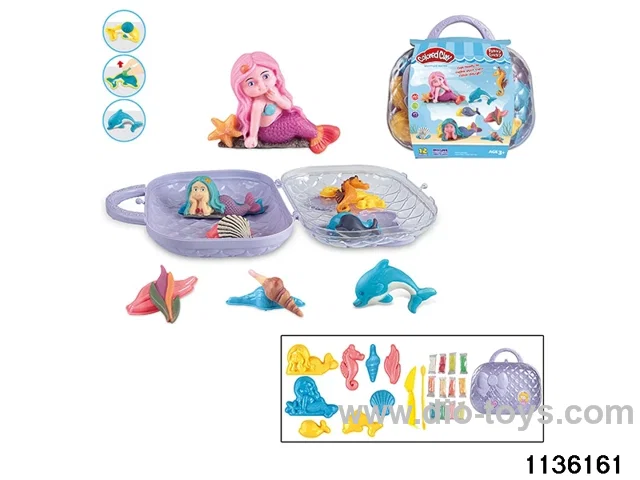 Colorful clay toys