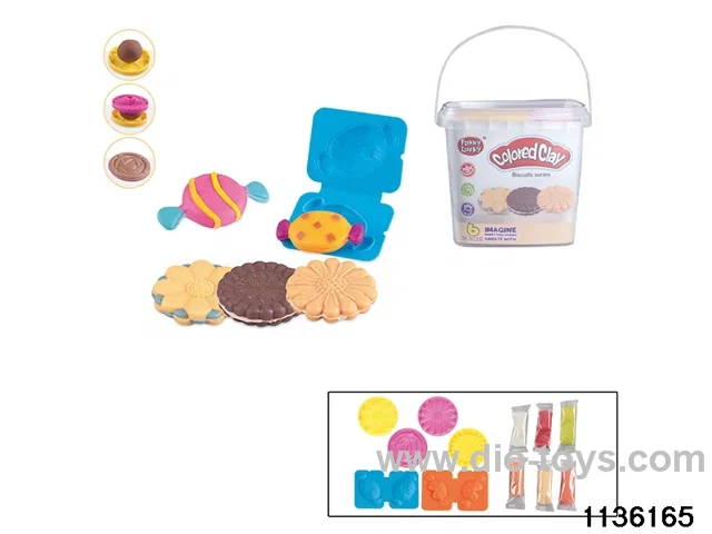 Colorful clay toys