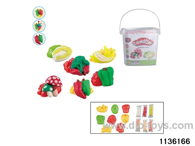Colorful clay toys
