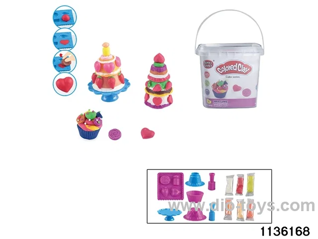 Colorful clay toys