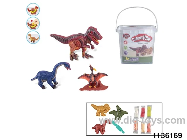 Colorful clay toys