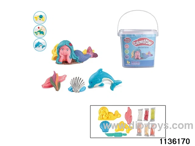 Colorful clay toys