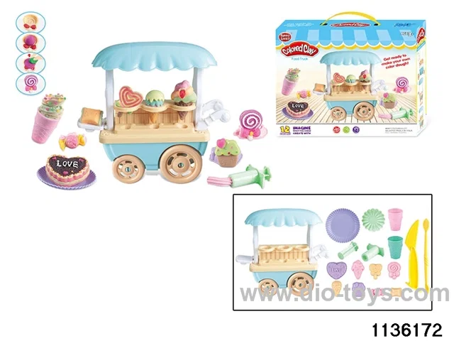 Colorful clay toys