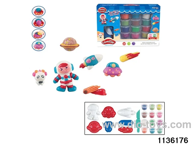 Colorful clay toys