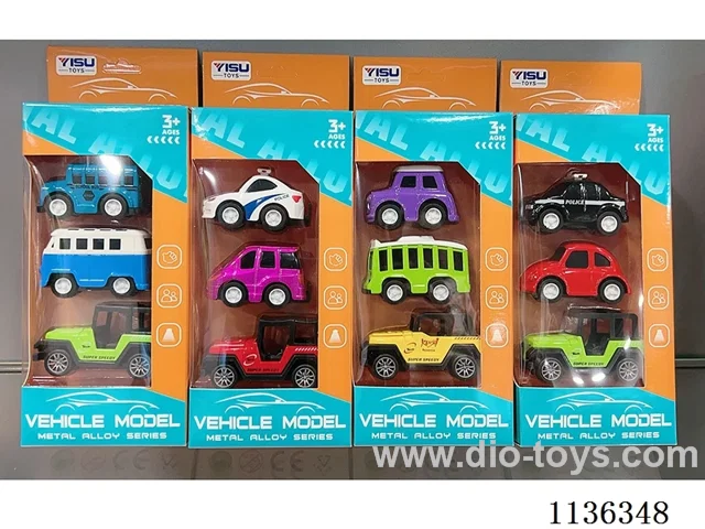 pull back alloy car (4 models mixed)