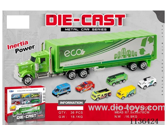 Alloy Car City Set (Glide)