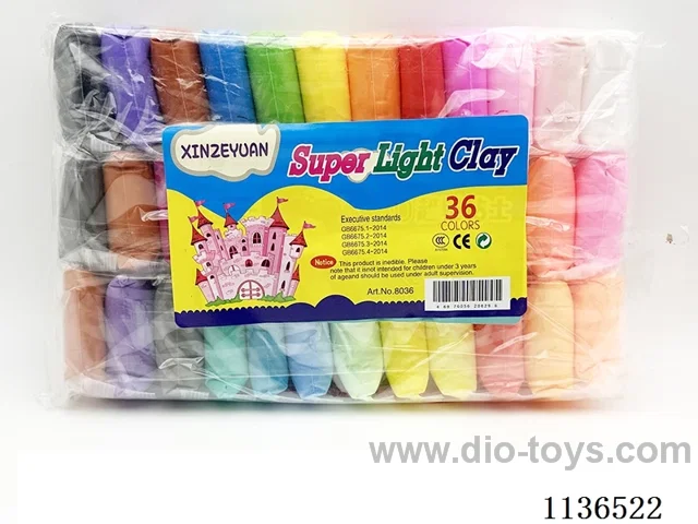 36 Colours Medium Clay 11.5g