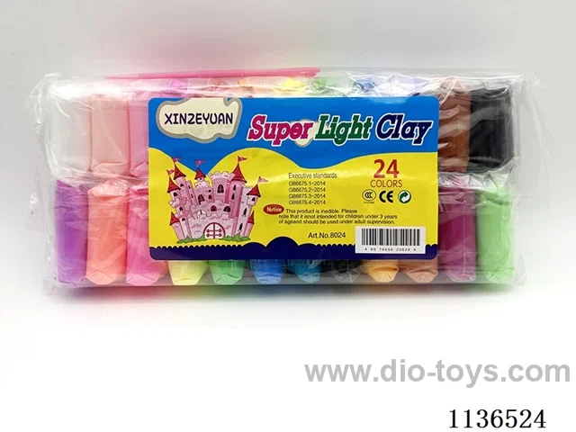 24 Colours Medium Bag 11.5g Candy Clay