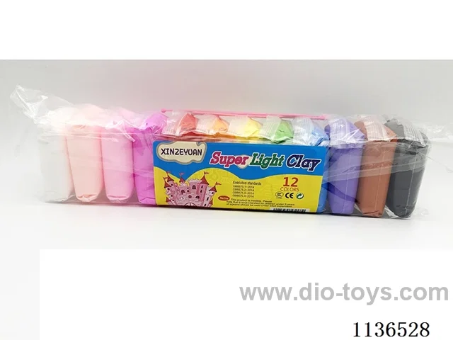 12 colours in large bag 12.5g Candy Clay