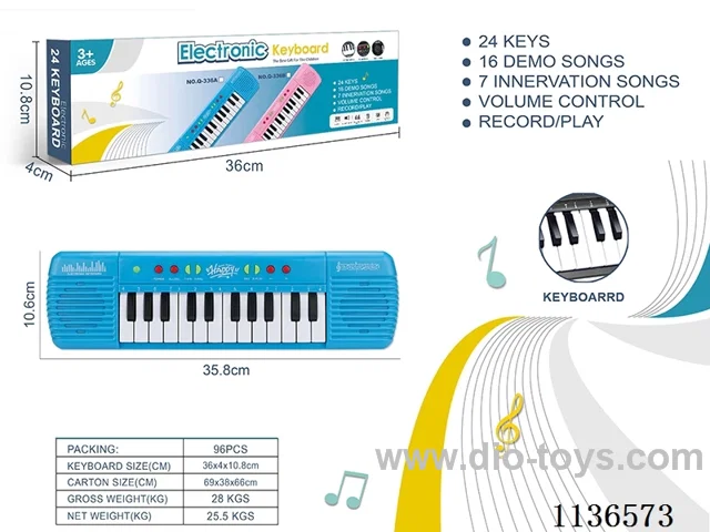 24 Keys Multifunction Piano (Blue)