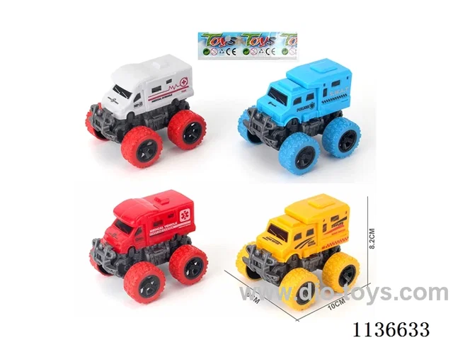 Inertia Stunt Vehicle 4-Pack