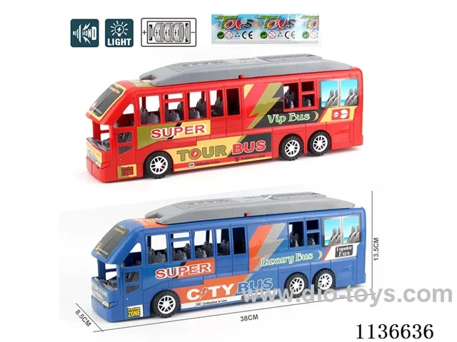 Inertia City Bus with Lights and Music Includes Batteries