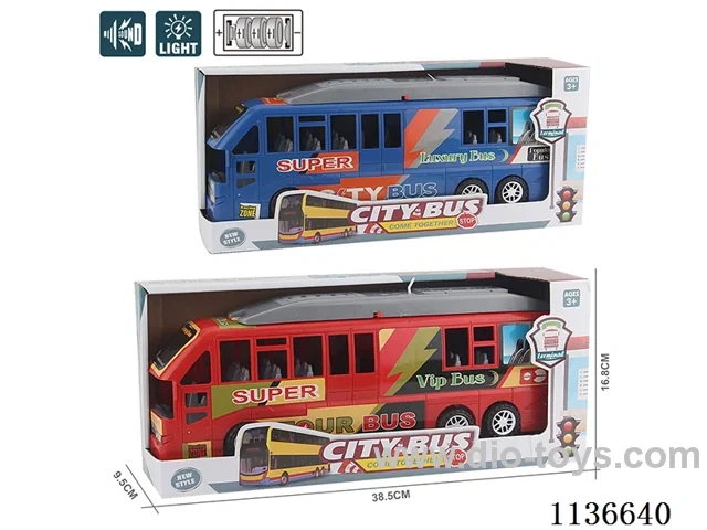 Inertia City Bus with Lights Music Includes Battery