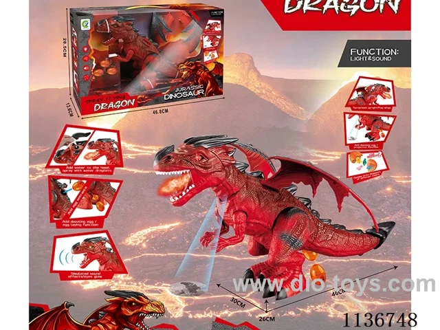 B/O Spray Egg-laying T-Rex (Red)
