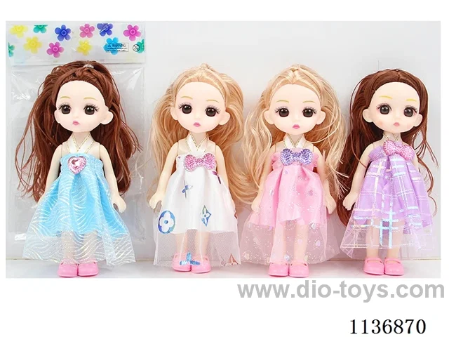 6’ 15cm 5 joints Solid 3D Real Eyes Fashion Loli Doll Various Mixes